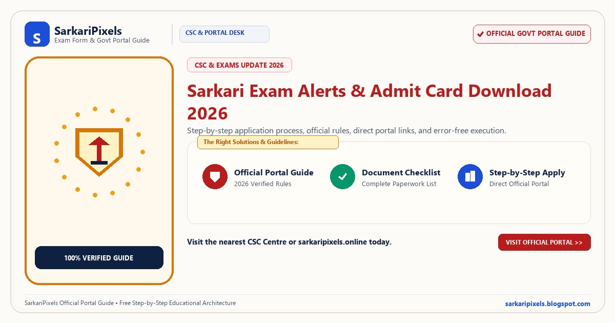 Sarkari Exam Alerts Admit Card 2026: Your Ultimate Guide