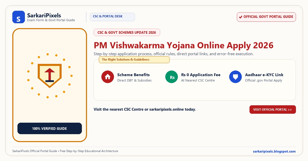 PM Vishwakarma Yojana Online Apply 2026: Toolkit & Loan Guide